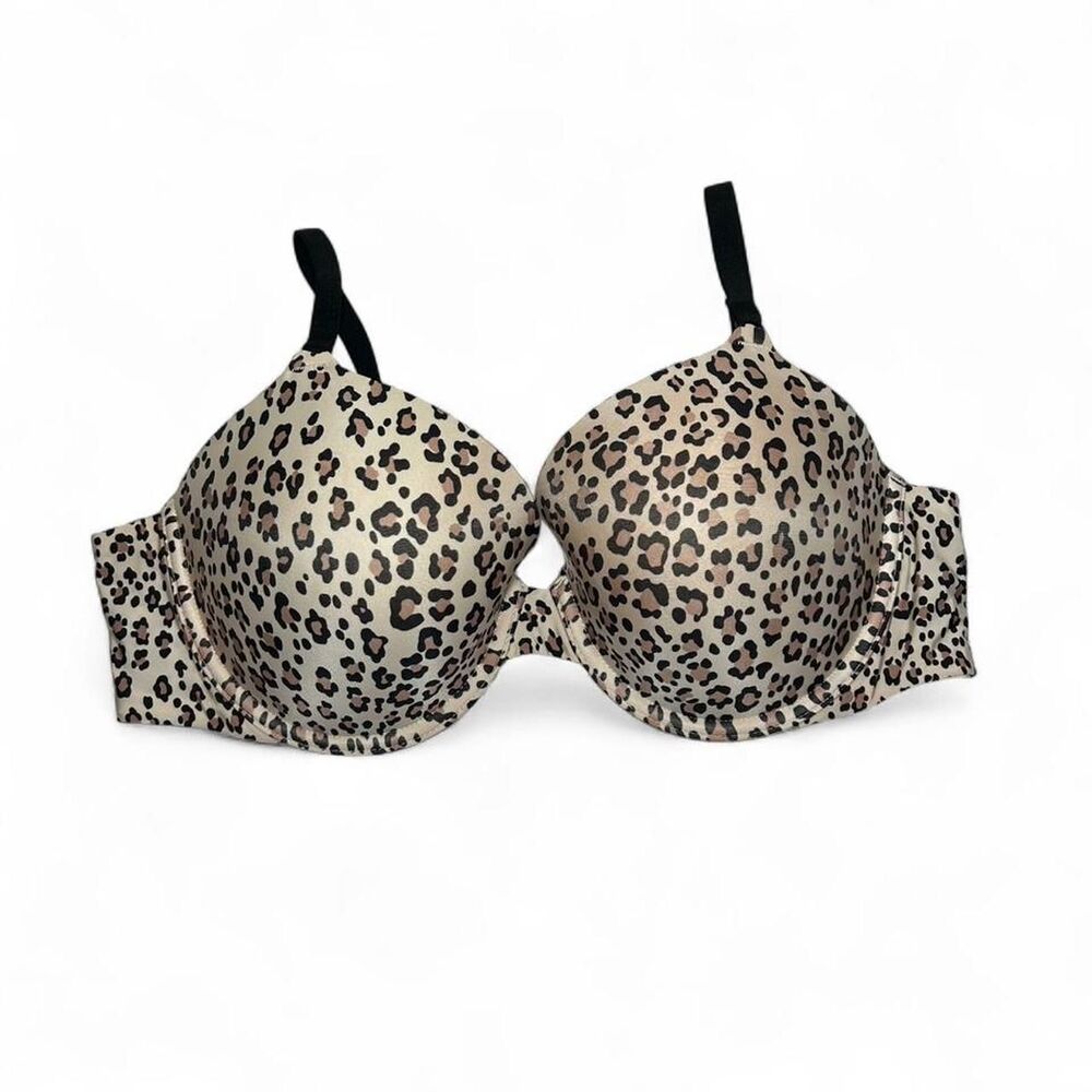 Victoria's Secret leopard print perfect coverage bra Size 34DD